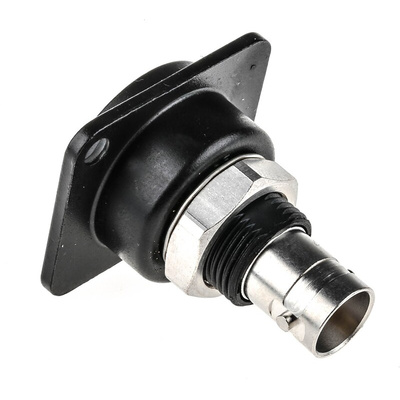 Neutrik BNC Series, jack Panel Mount BNC Connector, 75Ω, Feed Through Termination, Straight Body