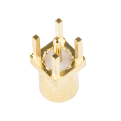 RS PRO, jack PCB Mount MMCX Connector, 50Ω, Solder Termination, Straight Body