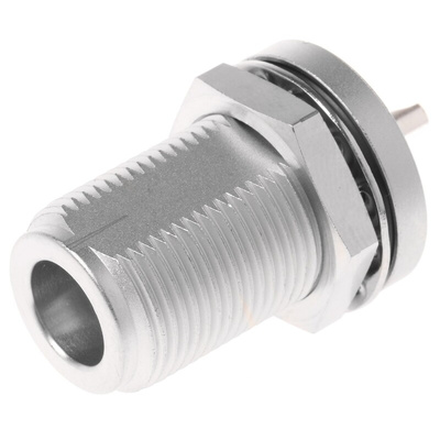 Telegartner, jack Panel Mount N Connector, 50Ω, Solder Termination, Straight Body
