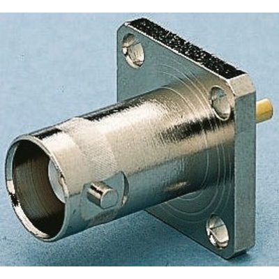 Telegartner, jack Flange Mount BNC Connector, 75Ω, Solder Termination, Straight Body