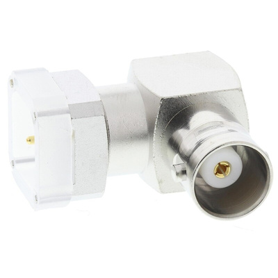 Telegartner, jack PCB Mount BNC Connector, 50Ω, Through Hole Termination, Right Angle Body
