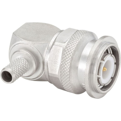 Rosenberger, Plug Cable Mount, Flange Mount TNC Connector, 50Ω, Crimp, Solder Termination, Right Angle Body
