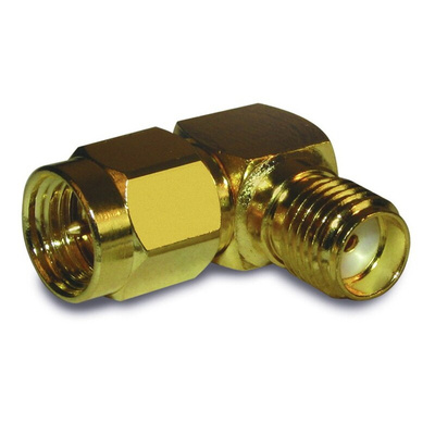 Amphenol RF Female, Male Cable Mount SMA Connector, 50Ω, Solder Termination, Right Angle Body