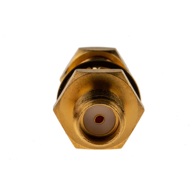 Amphenol RF, jack Panel Mount SMA Connector, 50Ω, Solder Termination, Straight Body