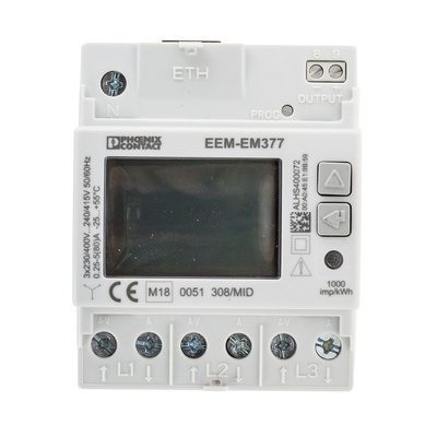Phoenix Contact EEM-EM377 3 Phase Digital Power Meter with Pulse Output