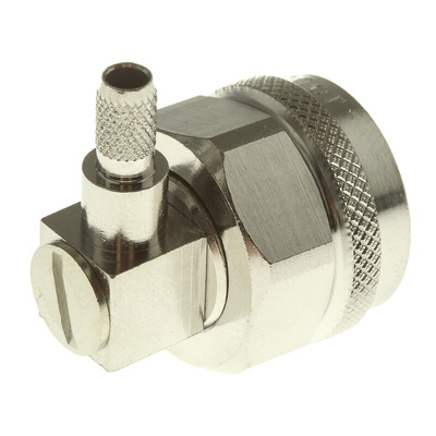 Telegartner, Plug Cable Mount N Connector, 50Ω, Solder Termination, Right Angle Body