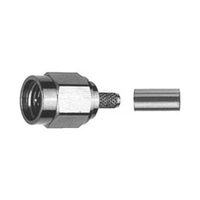 Telegartner, Plug Cable Mount SMA Connector, 50Ω, Crimp Termination, Straight Body