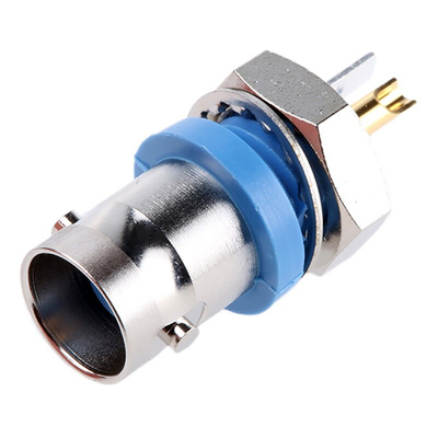 Telegartner, jack Panel Mount BNC Connector, 50Ω, Solder Termination, Straight Body