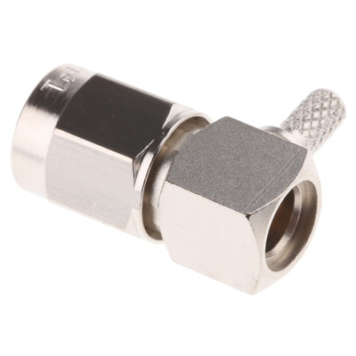 Telegartner, Plug Cable Mount SMA Connector, 50Ω, Crimp Termination, Right Angle Body