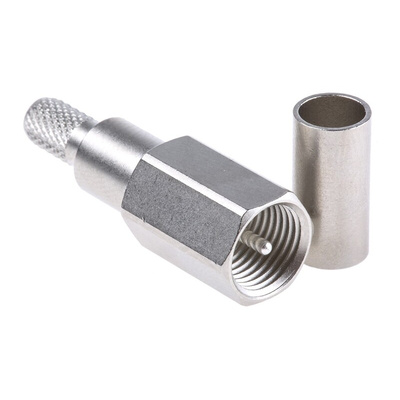 Telegartner, Plug Cable Mount FME Connector, 50Ω, Crimp Termination, Straight Body