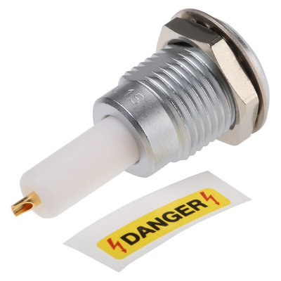 Lemo 1S Series, jack Panel Mount Circular Coaxial Connector, Solder Termination, Straight Body
