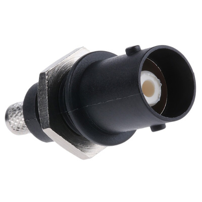 Staubli, jack Panel Mount BNC Connector, Crimp Termination, Straight Body