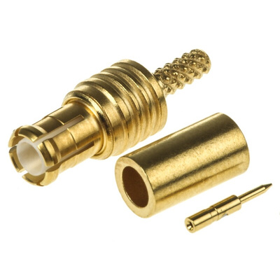 Radiall, Plug Cable Mount MCX Connector, 50Ω, Crimp Termination, Straight Body
