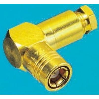 Radiall, Plug Cable Mount SMB Connector, 50Ω, Clamp Termination, Right Angle Body