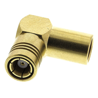 Radiall, Plug Cable Mount SMB Connector, 50Ω, Clamp Termination, Right Angle Body