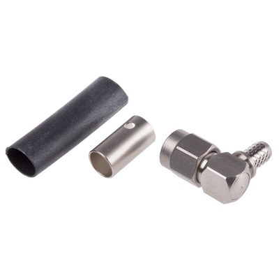 Radiall, Plug Cable Mount SMA Connector, 50Ω, Crimp Termination, Right Angle Body