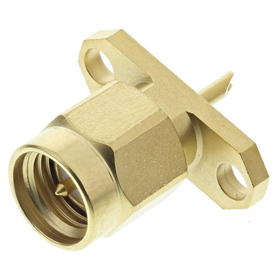 Radiall, Plug Panel Mount SMA Connector, 50Ω, Solder Termination, Straight Body