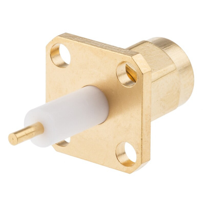 Radiall, Plug Panel Mount SMA Connector, 50Ω, Solder Termination, Straight Body