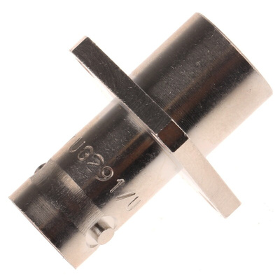 Radiall, jack Flange Mount BNC Connector, 50Ω, Clamp Termination, Straight Body