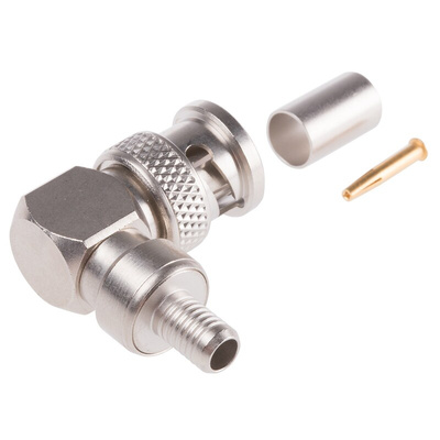 Radiall, Plug Cable Mount BNC Connector, 75Ω, Crimp Termination, Right Angle Body