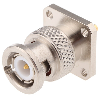 Radiall, Plug Flange Mount BNC Connector, 50Ω, Solder Termination, Straight Body