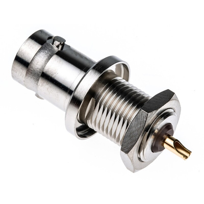 Radiall, jack Panel Mount BNC Connector, 50Ω, Solder Termination, Straight Body