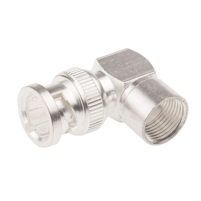 TE Connectivity, Plug Cable Mount BNC Connector, 75Ω, Clamp Termination, Right Angle Body