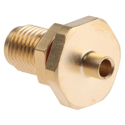 Radiall, jack Panel Mount SMA Connector, 50Ω, Solder Termination, Straight Body