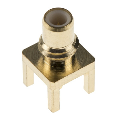 TE Connectivity, jack Through Hole SMC Connector, 50Ω, Solder Termination, Straight Body