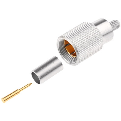 Telegartner, Plug Cable Mount 1.6/5.6 Connector, 75Ω, Crimp Termination, Straight Body