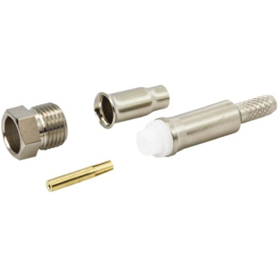 TE Connectivity, jack Cable Mount FME Connector, 50Ω, Crimp Termination, Straight Body