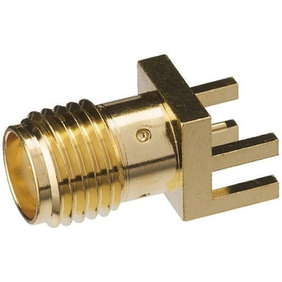 Yuetsu, jack Edge Mount SMA Connector, Solder Termination, Straight Body