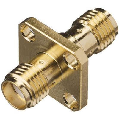 Yuetsu, jack Flange Mount SMA Connector, Solder Termination, Straight Body