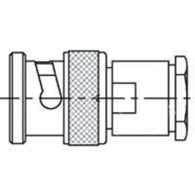 TE Connectivity, Plug Cable Mount BNC Connector, 75Ω, Straight Body