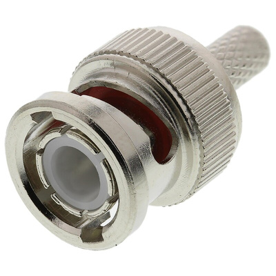 TE Connectivity, Plug Cable Mount BNC Connector, 50Ω, Crimp Termination, Straight Body