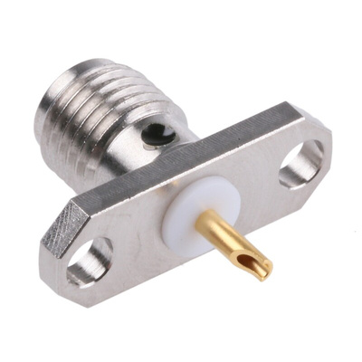 Amphenol, jack Flange Mount SMA Connector, 50Ω, Solder Termination, Straight Body