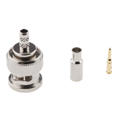 Amphenol, Plug Cable Mount BNC Connector, 75Ω, Crimp Termination, Straight Body