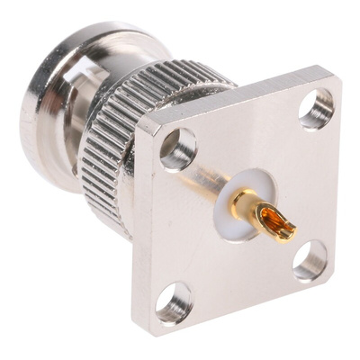 Amphenol, Plug Flange Mount BNC Connector, 50Ω, Solder Termination, Straight Body