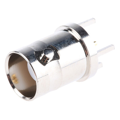 Amphenol, jack PCB Mount BNC Connector, 50Ω, Through Hole Termination, Straight Body
