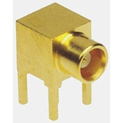 Amphenol, jack Through Hole MCX Connector, 50Ω, Solder Termination, Right Angle Body