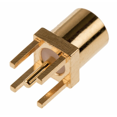 Amphenol, jack Through Hole MMCX Connector, 50Ω, Solder Termination, Straight Body