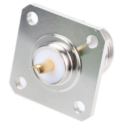Amphenol, jack Panel Mount N Connector, 50Ω, Solder Termination, Straight Body