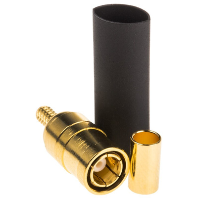 Amphenol, Plug Cable Mount SMB Connector, 50Ω, Crimp Termination, Straight Body