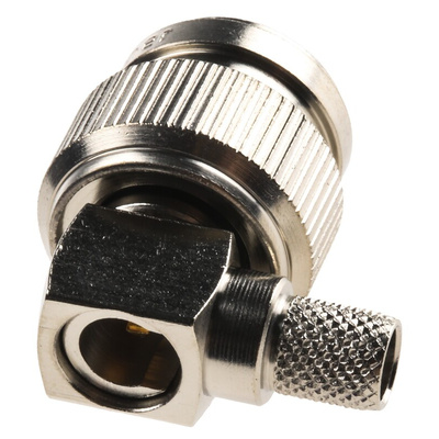 Telegartner, Plug Cable Mount TNC Connector, 50Ω, Crimp Termination, Right Angle Body