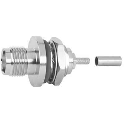 Telegartner, jack Panel Mount TNC Connector, 50Ω, Solder Termination, Straight Body