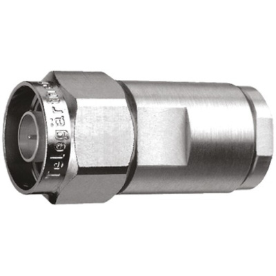 Telegartner, Plug Cable Mount N Connector, 50Ω, Solder Termination, Straight Body