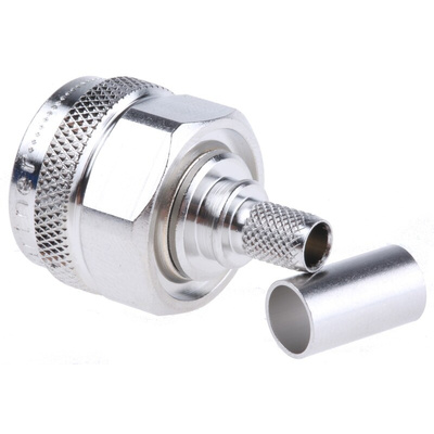 Telegartner, Plug Cable Mount N Connector, 50Ω, Crimp Termination, Straight Body