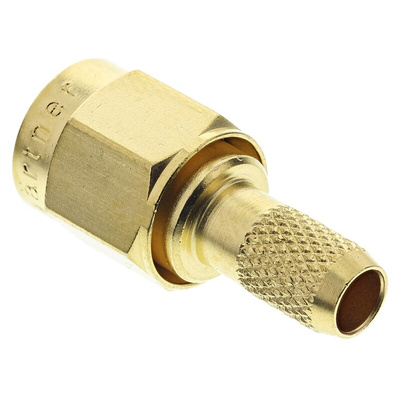 Telegartner, Plug Cable Mount SMA Connector, 50Ω, Crimp Termination, Straight Body