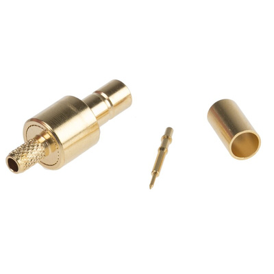 Telegartner, Plug Cable Mount SMB Connector, 50Ω, Crimp Termination, Straight Body