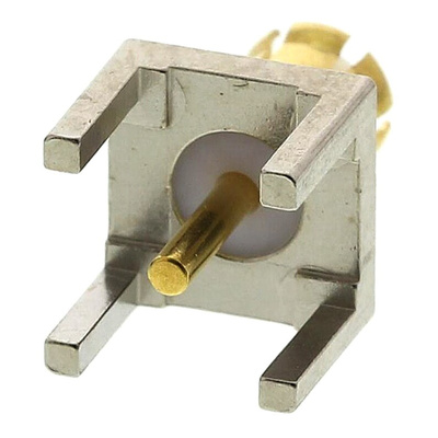 TE Connectivity AMP Series, Plug Through Hole MCX Connector, 50Ω, Solder Termination, Straight Body